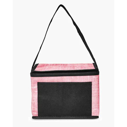 Denim Pattern Non-Woven 6-Pack Lunch Cooler Bag — view 6