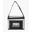 Denim Pattern Non-Woven 6-Pack Lunch Cooler Bag — view 8