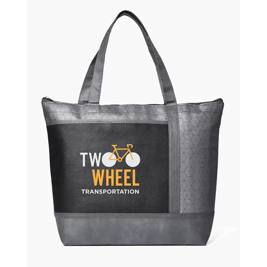 Hexagon Pattern Non-Woven Cooler Tote Bag — view 6
