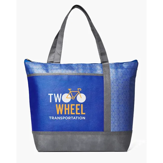 Hexagon Pattern Non-Woven Cooler Tote Bag — view 8