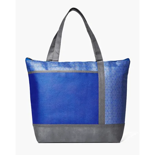 Hexagon Pattern Non-Woven Cooler Tote Bag — view 4