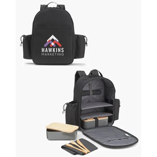 Eco Friendly Bento Picnic Set Backpack — view 3