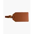Sueded Full-Grain Leather Luggage Tag — view 3