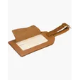 Sueded Full-Grain Leather Luggage Tag — view 4
