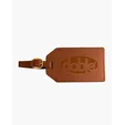 Sueded Full-Grain Leather Luggage Tag — view 5