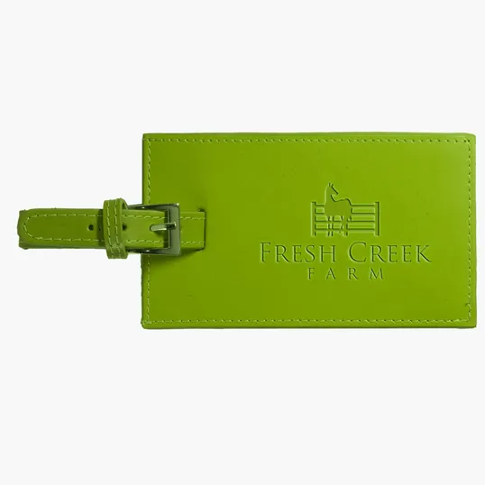 Leeman Whitney Bonded Leather Luggage Tag — view 3