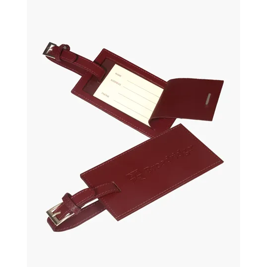 Leeman Whitney Bonded Leather Luggage Tag — view 8