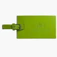 Leeman Whitney Bonded Leather Luggage Tag — view 3