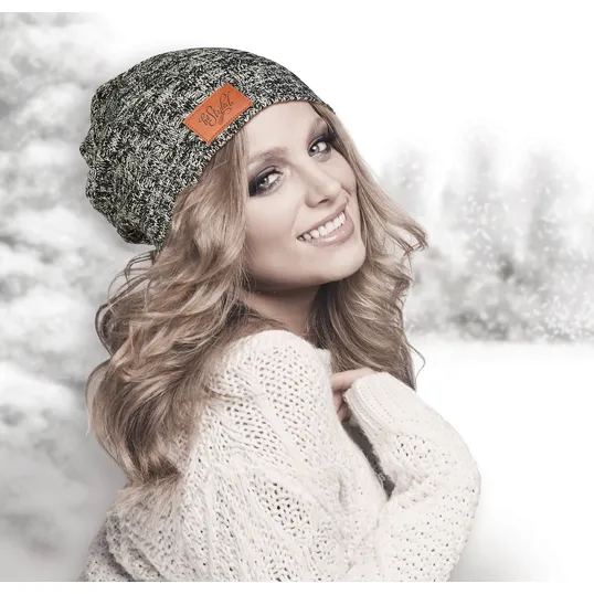 Heathered Knit Beanie — view 3