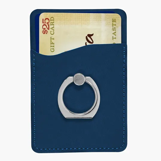 Tuscany Card Holder with Metal Ring Phone Stand — view 4