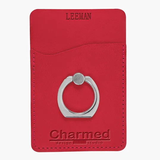 Tuscany Card Holder with Metal Ring Phone Stand — view 13