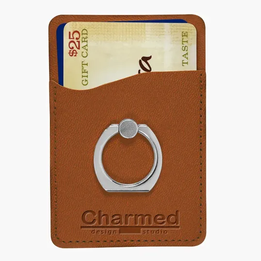 Tuscany Card Holder with Metal Ring Phone Stand — view 16