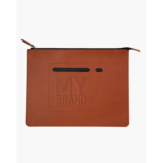 Italian Thermo PU Zip File Folder — view 6