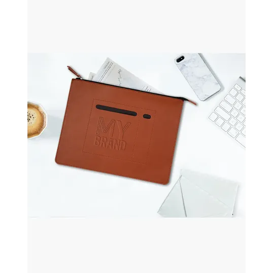 Italian Thermo PU Zip File Folder — view 7
