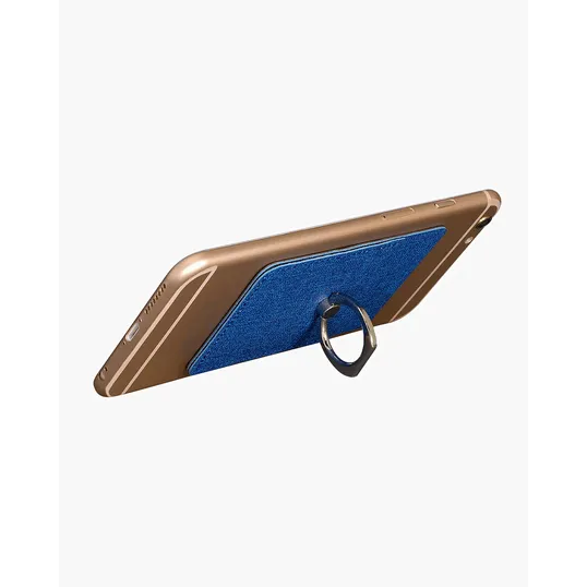 RFID Phone Pocket with Metal Ring Phone Stand — view 3