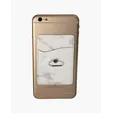 Marble Card Holder with Metal Ring Phone Stand — view 2