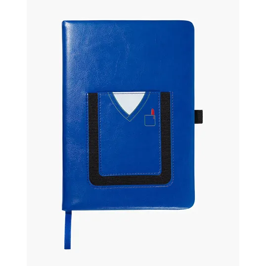Medical Theme Journal Notebook with Cell Phone Pocket, 5.8" x 8.3" — view 2