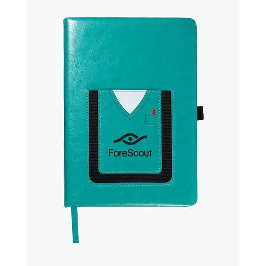 Medical Theme Journal Notebook with Cell Phone Pocket, 5.8" x 8.3" — view 6