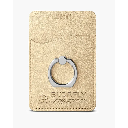 Leeman Shimmer Card Holder With Metal Ring Phone Stand — view 5