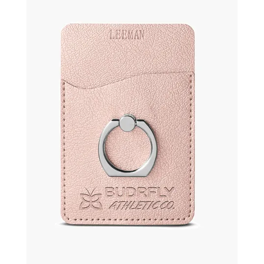 Leeman Shimmer Card Holder With Metal Ring Phone Stand — view 6