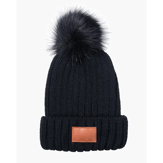 Knit Beanie With Pom Pom