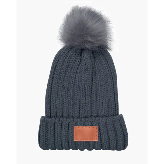 Knit Beanie With Pom Pom — view 4