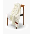 Leeman Cable Knit Sherpa Throw — view 6