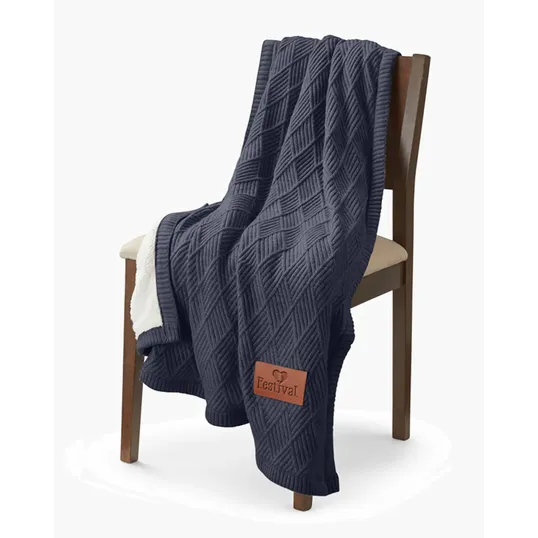Trellis Knit Blanket — view 4