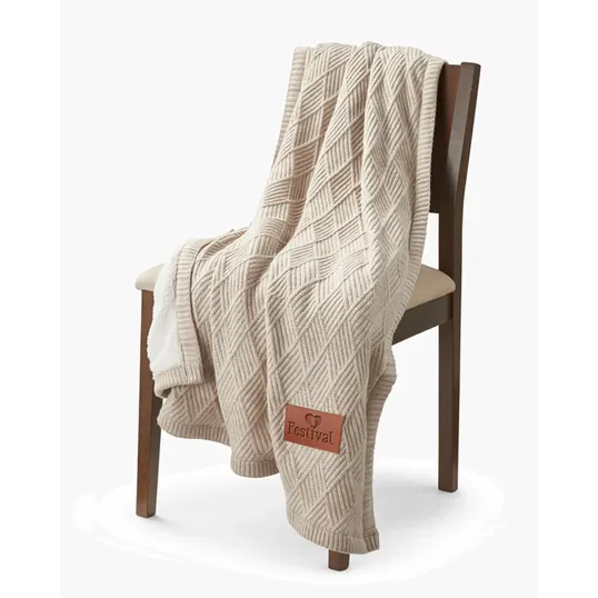 Trellis Knit Blanket — view 7