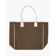 Seville Jute & Canvas Tote Bag — view 2
