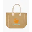 Seville Jute & Canvas Tote Bag — view 9