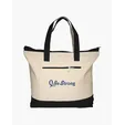 Zippered Cotton Canvas Tote Bag — view 5