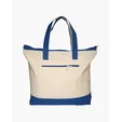 Zippered Cotton Canvas Tote Bag