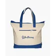 Zippered Cotton Canvas Tote Bag — view 6