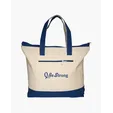 Zippered Cotton Canvas Tote Bag — view 7