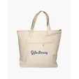 Zippered Cotton Canvas Tote Bag — view 8