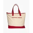 Zippered Cotton Canvas Tote Bag — view 4