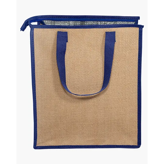 Jute Lunch Cooler Tote Bag — view 2