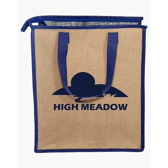 Jute Lunch Cooler Tote Bag — view 4