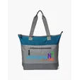 Polyester Tote Bag with Zipper Main Compartment — view 2