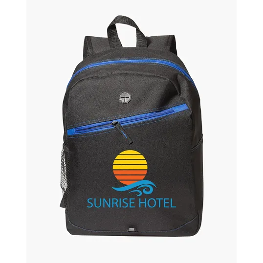 Front Zipper Color Laptop Backpack — view 4