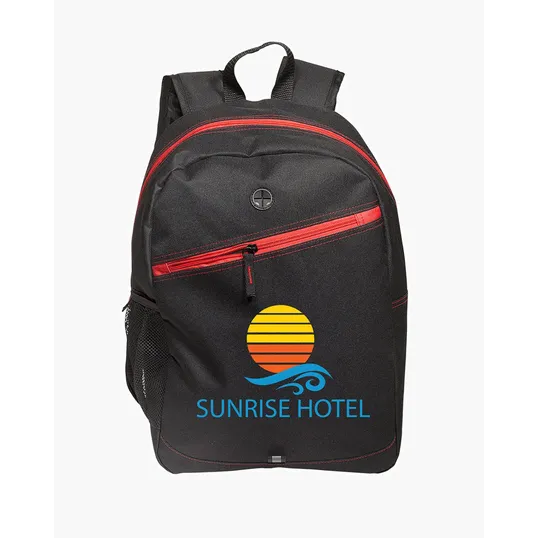Front Zipper Color Laptop Backpack — view 6