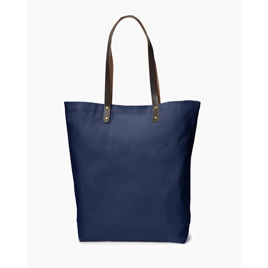 Urban Cotton Tote Bag with Leather Handles — view 2