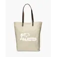 Urban Cotton Tote Bag with Leather Handles — view 6