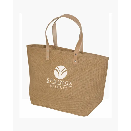 Hamptons Jute Tote Bag — view 6