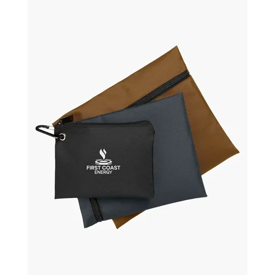 Harriton Eco Friendly Three Pouch Set — view 5