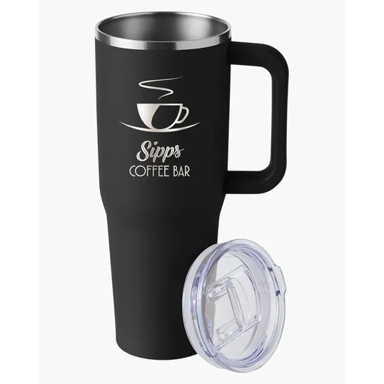 Harriton 40 oz. Vacuum Insulated Stainless Steel Travel Tumbler — view 8