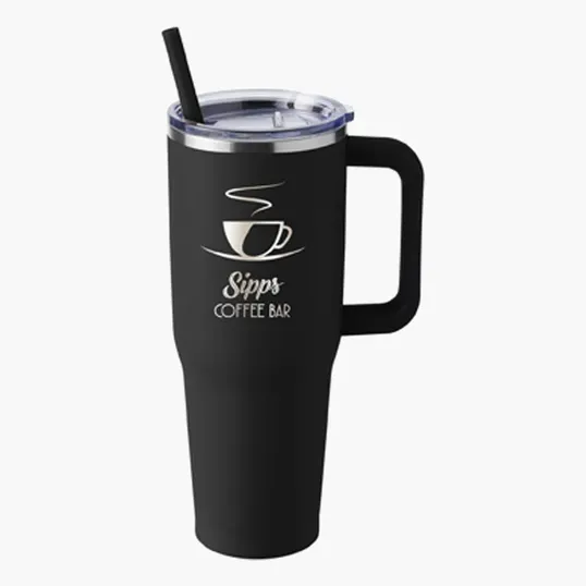 Harriton 40 oz. Vacuum Insulated Stainless Steel Travel Tumbler — view 11