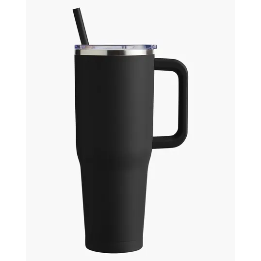 Harriton 40 oz. Vacuum Insulated Stainless Steel Travel Tumbler — view 2
