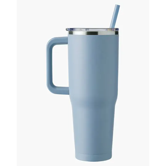 Harriton 40 oz. Vacuum Insulated Stainless Steel Travel Tumbler — view 3